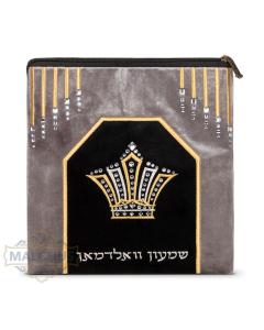Bag #230 Grey Velvet & Gold Emb