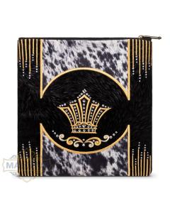 Bag #241 Black Velvet & Gold Emb