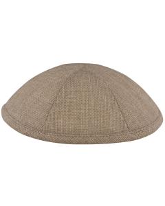Lt. Grey Burlap Kippah Dozen