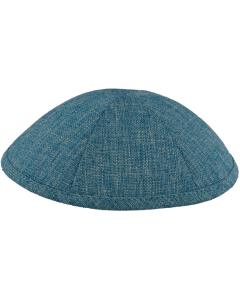 Turquoise Burlap Kippah Dozen