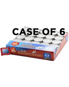Tea Lights European travel candles 50 pk - European Made - 6 Pack