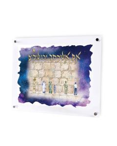 Remembering Jerusalem acrylic panel - Rabbi Yonah Weinrib