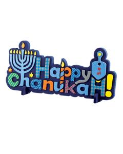 Happy Chanukkah Foam Decor for Table or Wall Display