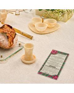 Color it Acrylic Floral Kiddush Yom Tov Card