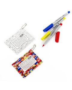 Color it Acrylic Tefillas Haderech Keychain