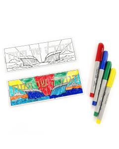 Color it Acrylic Haggadah Bookmark
