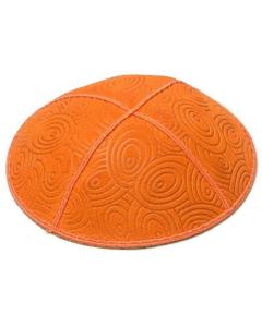 Circular - Suede Embossed Kippot - Dozen