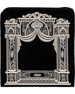 Talis and Tefilin Bag # 173 Black with Silver Embroidery