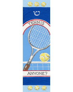 Caspi Acrylic Car Mezuzah - Tennis Anyone?