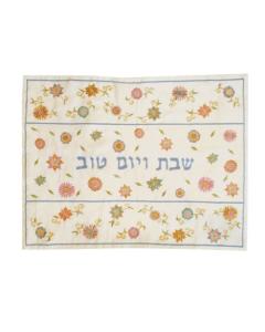 Machine Embroidered Challa Cover - Spotted Flowers