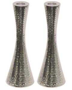 Candlesticks Hammered Nickel Plated