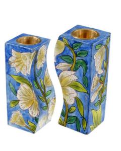 Fitted Shabbat Candlesticks - Lilys