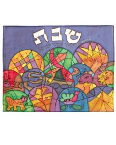 Silk Painted Challa Cover - the Twelve Tribes