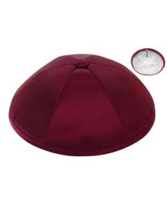 Burgundy Deluxe Satin Kippah (Dozen)