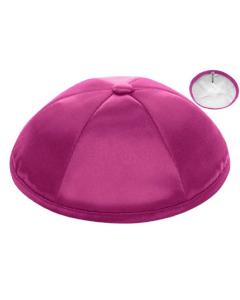 Fuchsia Deluxe Satin Kippah (Dozen)