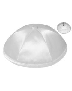 Light Grey Deluxe Satin Kippah (Dozen)