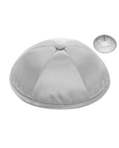 Medium Grey Deluxe Satin Kippah (Dozen)