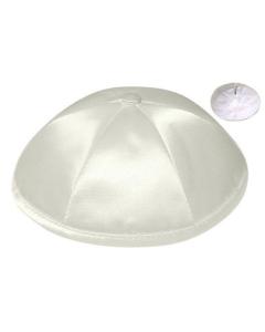 Ivory Deluxe Satin Kippah (Dozen)