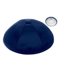 Navy Deluxe Satin Kippah (Dozen)