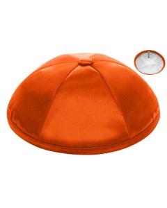 Orange Deluxe Satin Kippah (Dozen)