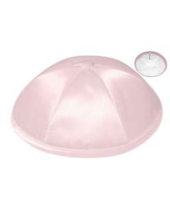 Light Pink Deluxe Satin Kippah (Dozen)