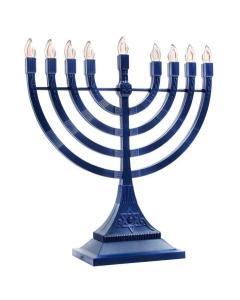 Classic LED Menorah 11.5" - Blue