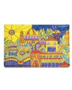 Emanuel Challah Board With Lucite Protector Jerusalem Oriental