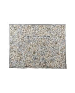 Full Embroidered Challah Cover  - Pomegranates-- Gold & Silver  - Yair Emanuel Collection