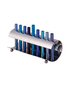 Large Wave Menorah - Blue -Yair Emanuel Collection