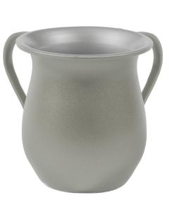 Textured Steel Washing Cup - Silver - Yair Emanuel Collection