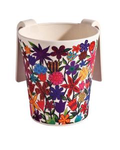 Bamboo Washing Cup - Flowers- Yair Emanuel Collection