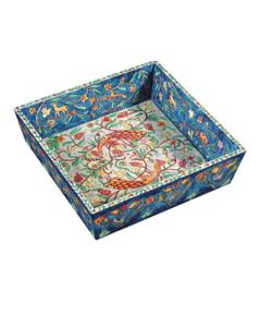 Matzah Plate - Peacocks