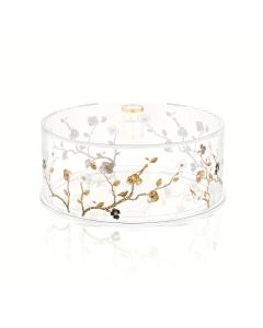 Ornate Garden Round Cake Log Holder