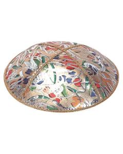 Fancy Leather kippah - 104