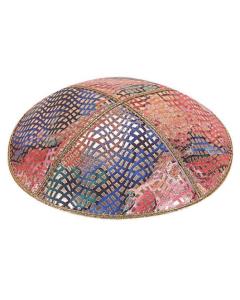 Fancy Leather kippah - 107