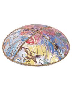 Fancy Leather kippah - 117