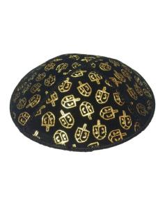 Gold Foil Dreidel Kippah
