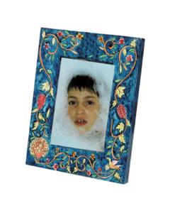Wooden Painted Picture Frame (Single) - Peacock