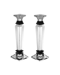Set Of Crystal Candlesticks