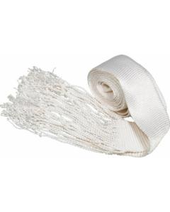 White Hand Made Silk Gartel