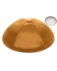 Gold Deluxe Satin Kippah (Dozen)