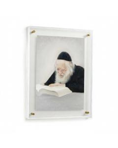 Frame Gedolim Art Rav Chaim Kanievsky - Light