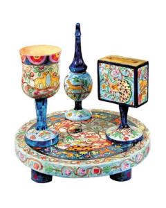 Wooden Havdallah Set - Oriental