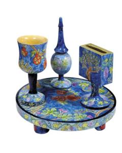 Wooden Havdallah Set - The Seven Species