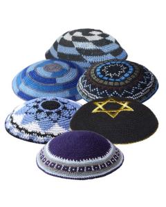 Knit Kippot -Assorted Kippahs (Dozen)