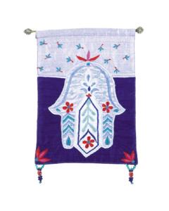 Wall Hanging - Hamsa Flower Red
