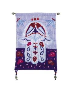 Small Wall Hanging - Hamsa Blue/Purple