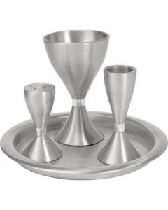 Anodize Aluminum Havdallah Set - Silver
