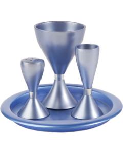 Anodize Aluminum Havdallah Set - Blue