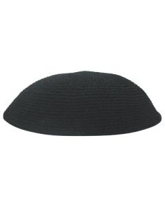 DMC Black Knit Kippah 15CM